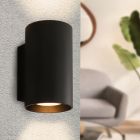 Applique up and down noire moderne, Sandy