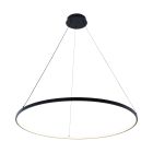 Suspension noire design, Kubra, 36W, blanc chaud à froid réglable LED