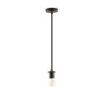 Suspension sans abat-jour noire moderne, Rika