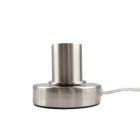 Lampe de table sans abat-jour chromée moderne, Rika, avec interrupteur