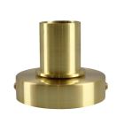 Lampe de table sans abat-jour dorée en aluminium, Rika, avec interrupteur