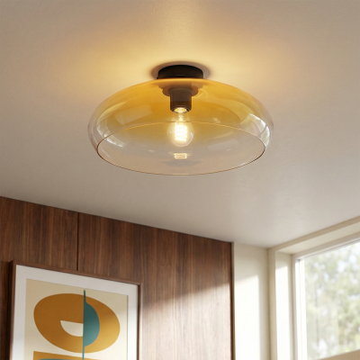 Lampe plafond ambre moderne, Arif
