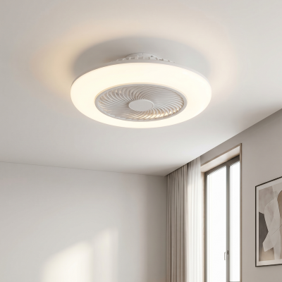 Ventilateur de plafond gris moderne, Hale, 40W, 3000K LED, avec télécommande