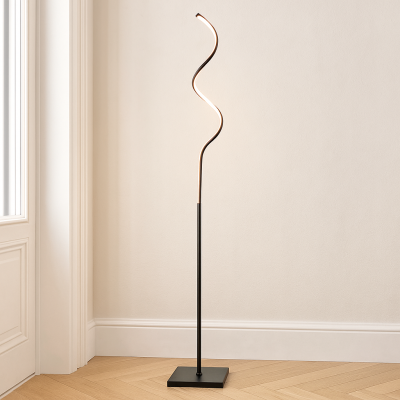 Lampadaire noir design, Giorgio, 11W, 3000K LED