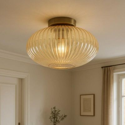 Lampe plafond ambre design, Charlois