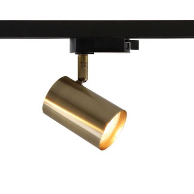 Spot de système de rail monophasé bronze moderne, Elena