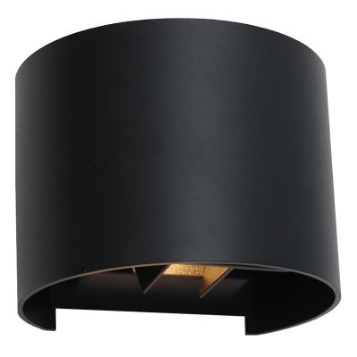 Aplique connectée noire moderne, Dion, 6W, RGBW LED, IP65