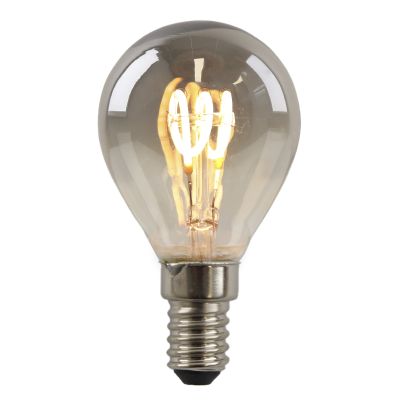 Olucia ampoule filament E14 gradable Tuelo, gris, P45, 4W, 2200K