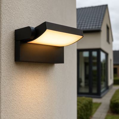 Luminaire extérieur noir moderne, Alet, 12,5W, 3000K LED, IP54
