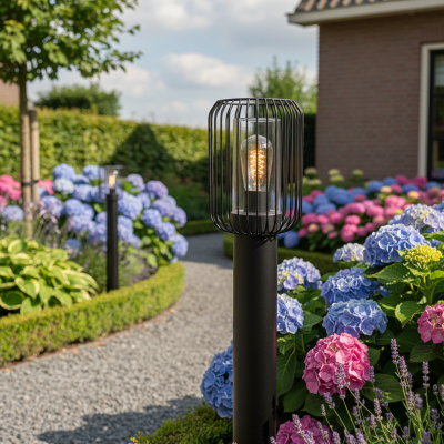 Luminaire extérieur noir moderne, Enya, IP44