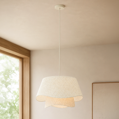 Suspension beige rustique, Mimi