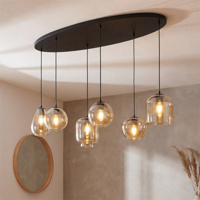 Suspension ambre moderne, Caia
