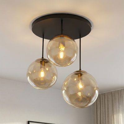 Plafonnier ambre design, Dolf