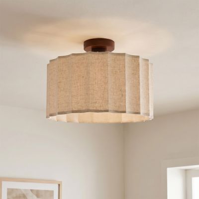 Plafonnier beige rustique, Loulou