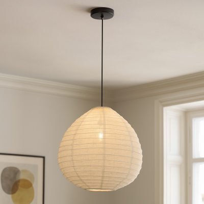 Suspension beige rustique, Leila
