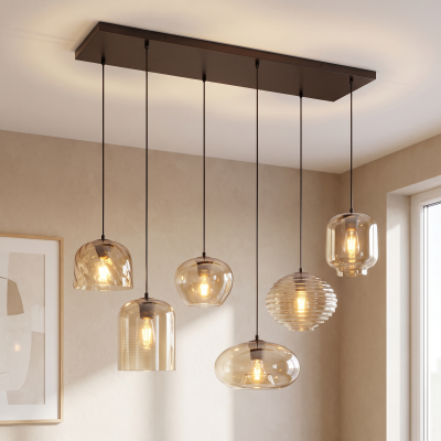 Suspension ambre moderne, Caia