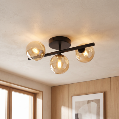 Plafonnier ambre design, Remo