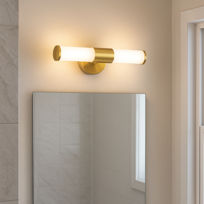 Applique salle de bain dorée moderne, Callum, IP44