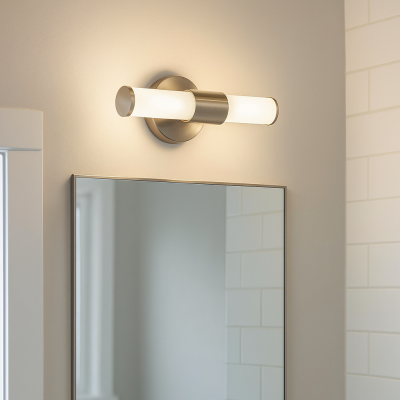 Applique salle de bain nickel moderne, Callum, IP44
