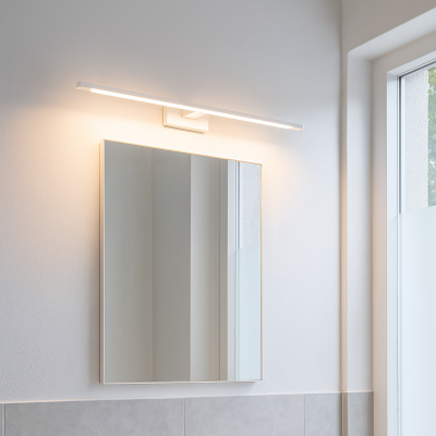 Éclairage miroir blanc moderne, Steffy, 8W, 3000K LED, IP44