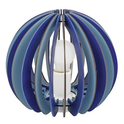 Lampe de table pour enfants bleue en bois, Babette