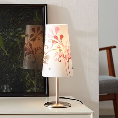 Lampe de table chromée en plastique, Nayra