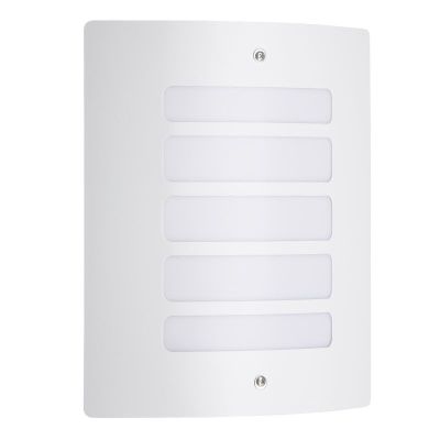 Luminaire extérieur blanc en métal, Alea, IP44