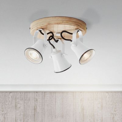 Spot plafond en bois marron, Carolyn