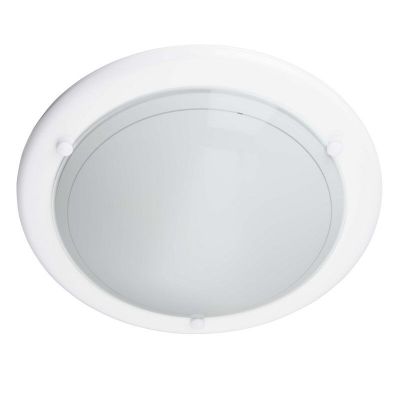 Plafonnier blanc en verre, Angely