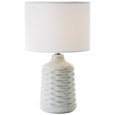 Lampe de table grise rétro, Roelf, avec interrupteur