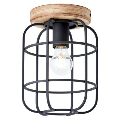 Plafonnier en bois noir, Taede