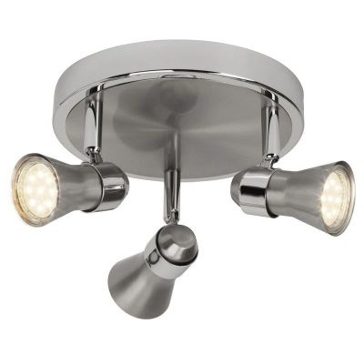 Spot plafond chromé en métal, Roel, 7W, 3000K LED
