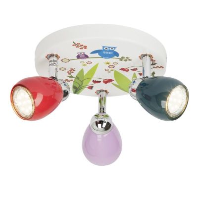Spot plafond pour enfants multicolore en métal, Bauke