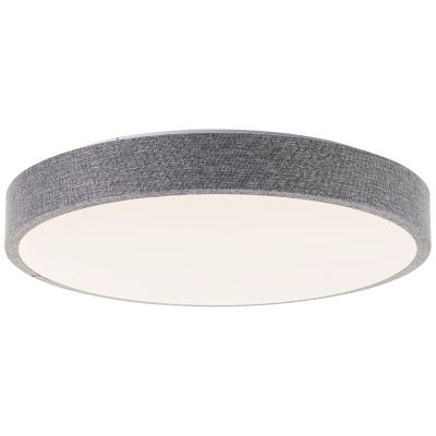 Lampe plafond grise rustique, Soeraya, 24W, 3000K LED, gradable en 3 étapes