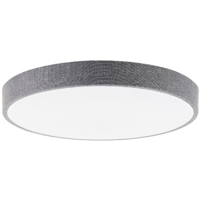 Lampe plafond grise rustique, Soeraya, 36W, blanc chaud à froid réglable LED, avec télécommande