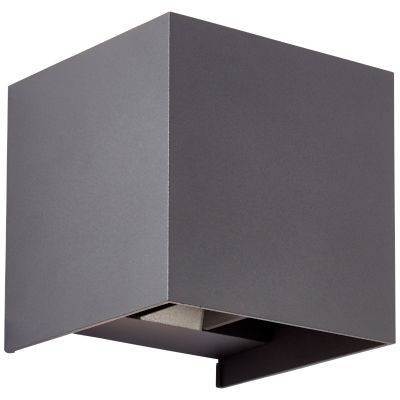 Applique up and down grise moderne, Romar, 6,5W, 3000K LED, IP44
