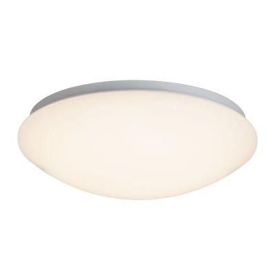 Lampe plafond blanche en plastique, Djalissa, 12W, 3000K LED