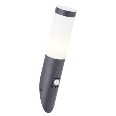 Applique extérieur avec détecteur de mouvement noire en métal, Meis, IP44