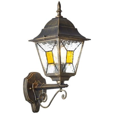 Luminaire extérieur couleur rouille classique, Levinus, IP44