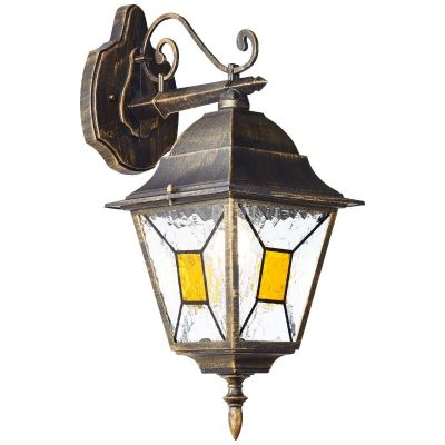Luminaire extérieur couleur rouille classique, Levinus, IP44