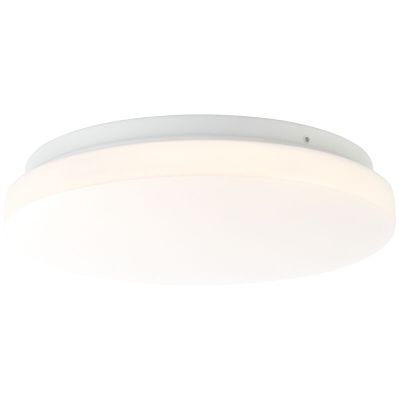 Lampe plafond blanche en plastique, Julie, 12W, 3000K LED