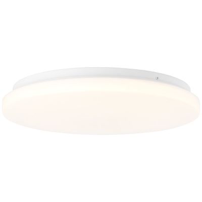 Lampe plafond blanche en plastique, Julie, 18W, 3000K LED