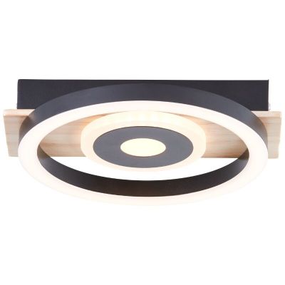 Lampe plafond marronne design, Konrad, 9W, 3000K LED