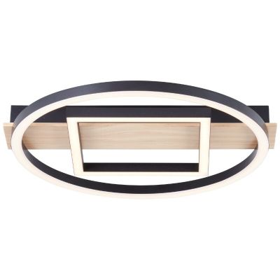 Lampe plafond marronne design, Konrad, 20W, 3000K LED