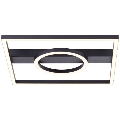 Lampe plafond noire design, Konrad, 20W, 3000K LED