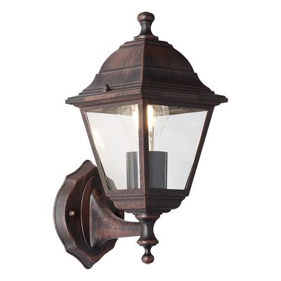 Luminaire extérieur couleur rouille classique, Esteban, IP44