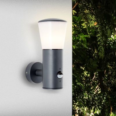 Applique extérieur avec détecteur de mouvement anthracite moderne, Rawi, IP44