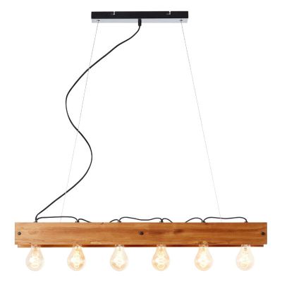 Suspension en bois marronne, Rasha