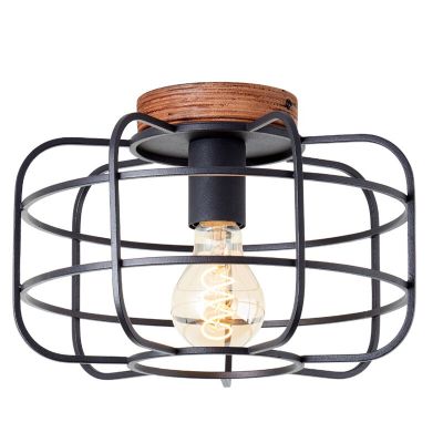Plafonnier en bois noir, Taede