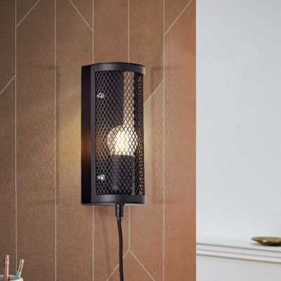 Applique murale noire industrielle, Esperanza